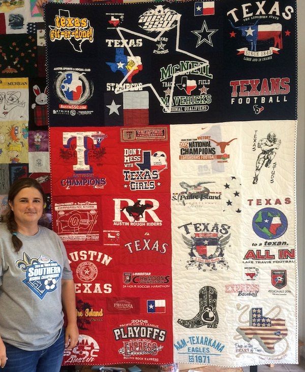 denim and tshirt quilt