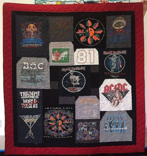 concert t shirt quilt