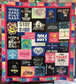 t shirt quilt with border