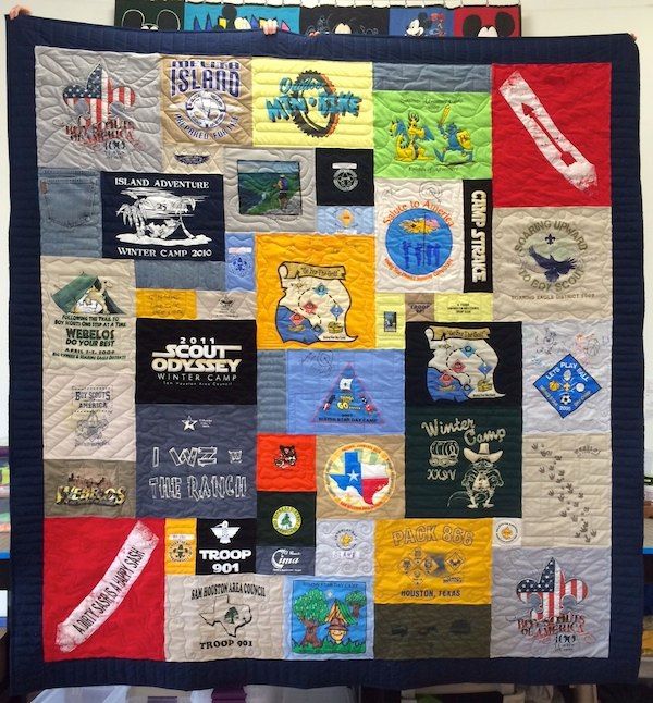 Boy Scout T-shirt Quilts