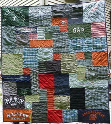 denim and tshirt quilt