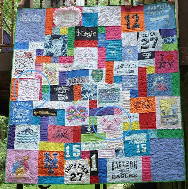 Should You Use a Baby Blanket in a High School Graduation T-shirt Quilt?