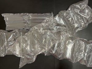 Air bubbles packing material is great for T-shirt packing