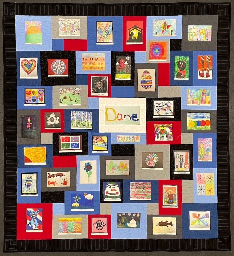 Art quilt by Too Cool T-shirt Quilts
