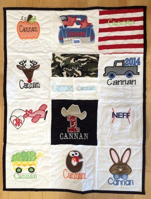 Baby memorial quilt by Too Cool T-shirt Quilts