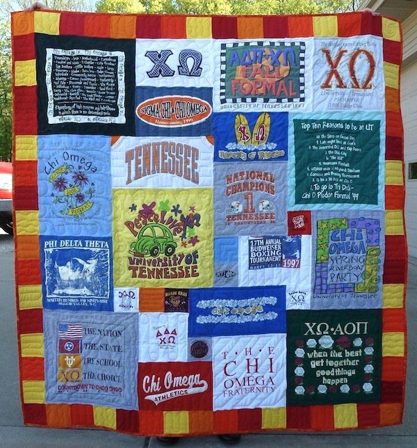 T Shirt Quilt Pattern With Different Size Blocks Quilt Pattern