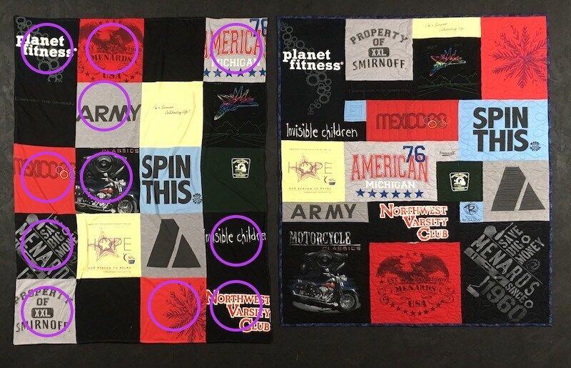 Compare a T-shirt blanket to a T-shirt quilt