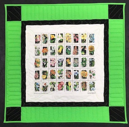 Green mini one shirt T-shirt quilt by Too Cool T-shirt Quilts
