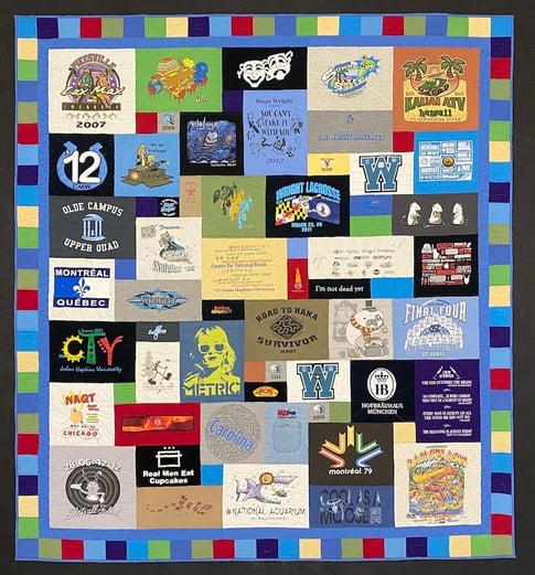 T-shirt quilt by Too Cool T-shirt Quilt