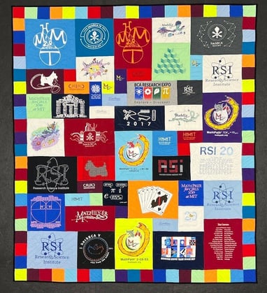 Too Cool T-shirt Quilt with pieced border.