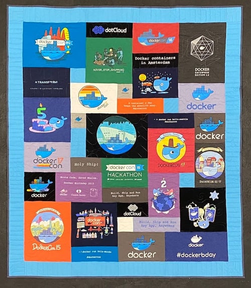 T-shirt quilt by Too Cool T-shirt Quilt