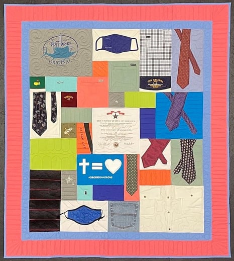 Memory clothing quilt by Too Cool T-shirt Quilts