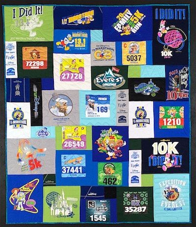 Racebibs in a Too Cool T-shirt Quilt