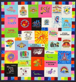 T-shirt quilt by Too Cool T-shirt Quilt