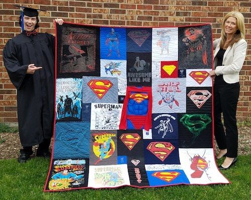 The best graduaion quilt  by Too Cool T-shirt Quilts