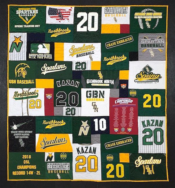 baseball grad quilt