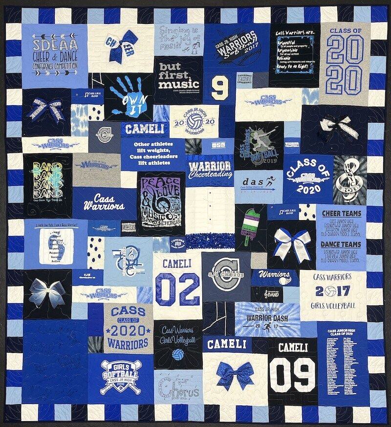 Too Cool T-shirt Quilt high school graduation quilt