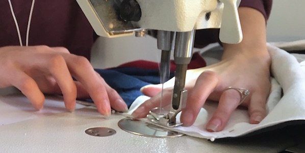 Sewing at Too Cool T-shirt Quilts