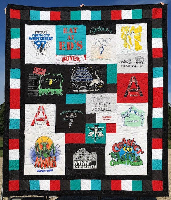 t shirt quilt with border