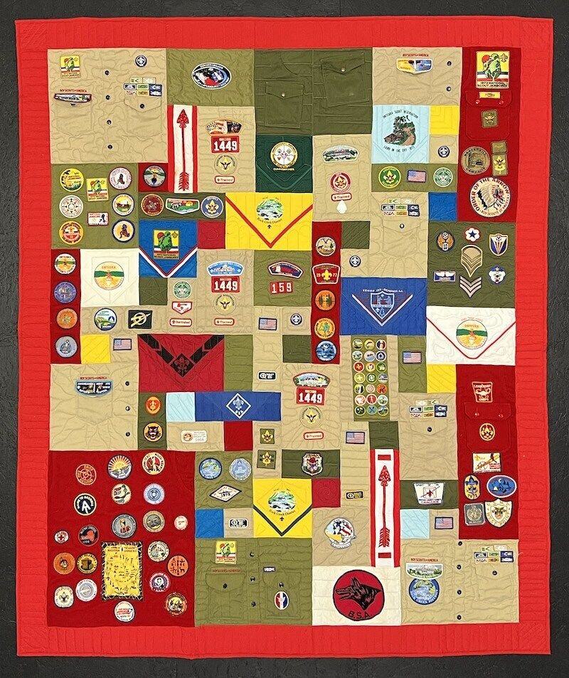 scouting items used in a Too Cool T-shirt Quilt