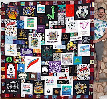 send t shirts make quilt